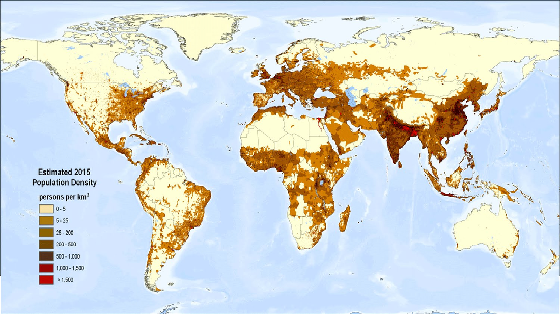 World Map Showing Population Distribution - Spring Baking Championship 2024